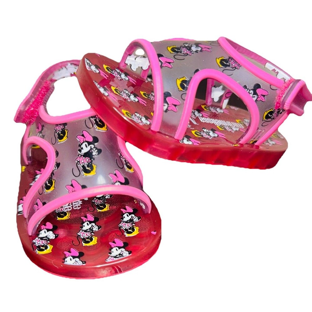 Mini Melissa Toddler Girls Minnie Mouse Pink Sandals Sz 8